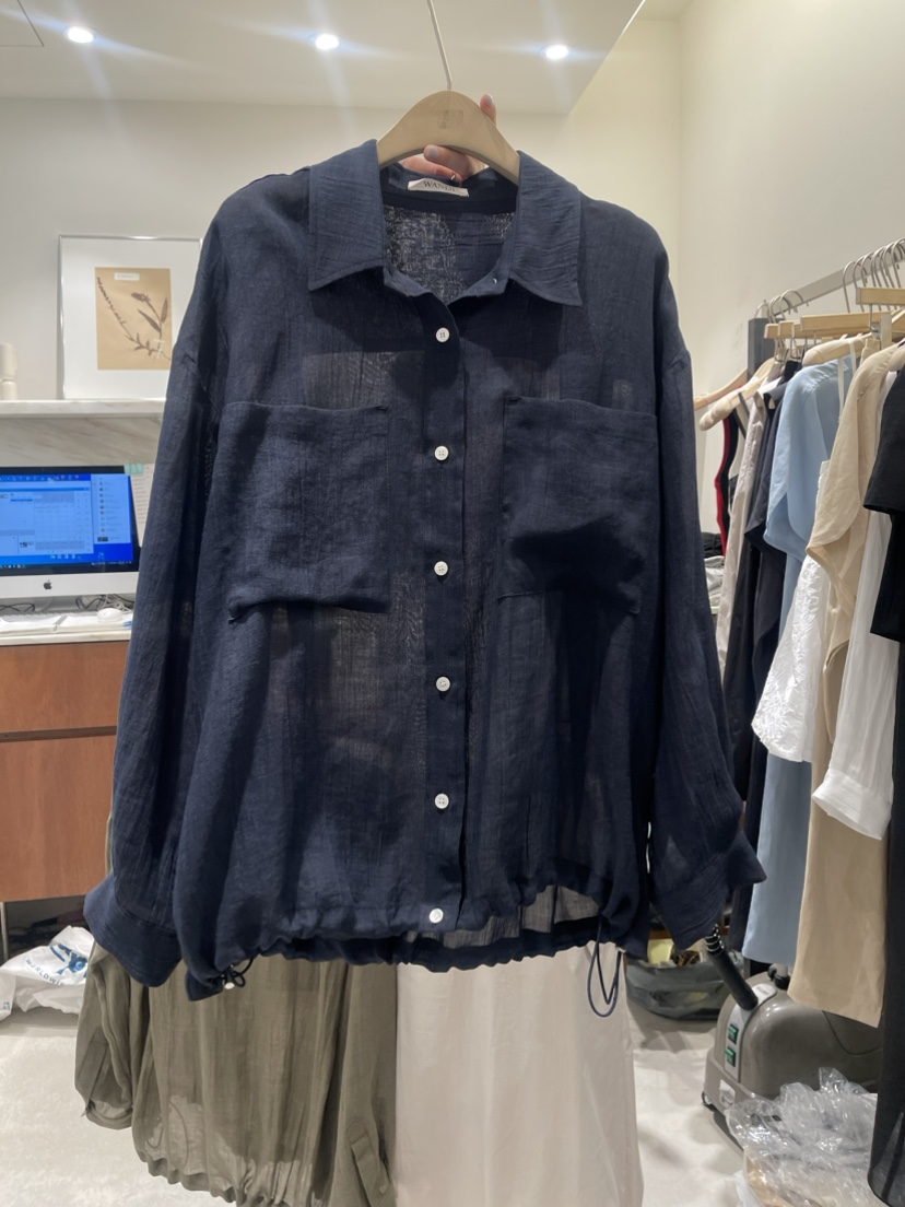 W AND J韓國直郵女裝新品24春夏真品人氣推薦襯衫蕾絲衫W AND J襯衫/蕾絲衫圖色3
