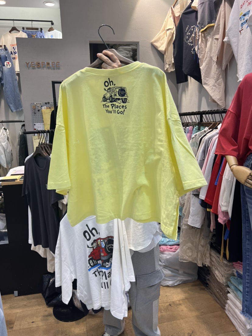 YESFREE韓國直郵女裝新款時尚24春夏熱賣推薦真品休閑T恤YESFREET恤