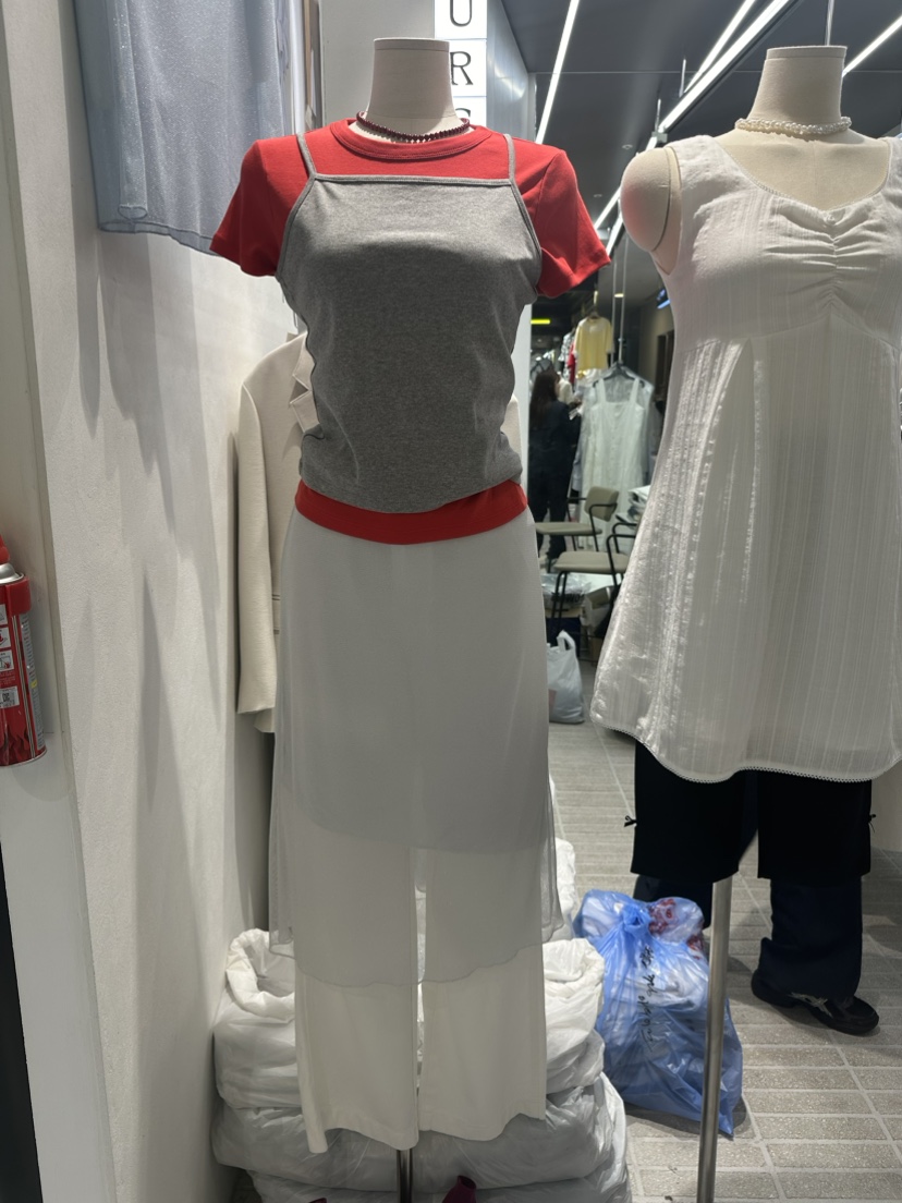 OURS直郵韓國代購女裝新款熱賣休閑真品推薦24春夏吊帶背心OURS吊帶/背心