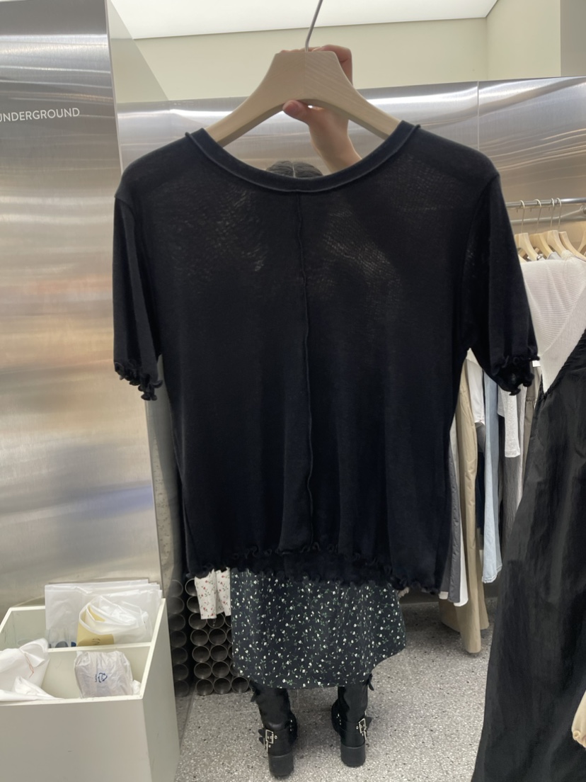 VELVET UNDERGROUND韓國直郵女裝新品熱賣時尚休閑職業T恤VELVET UNDERGROUNDT恤圖色3