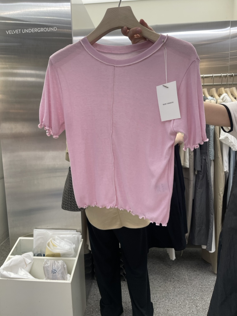 VELVET UNDERGROUND韓國直郵女裝新品熱賣時尚休閑職業T恤VELVET UNDERGROUNDT恤圖色4