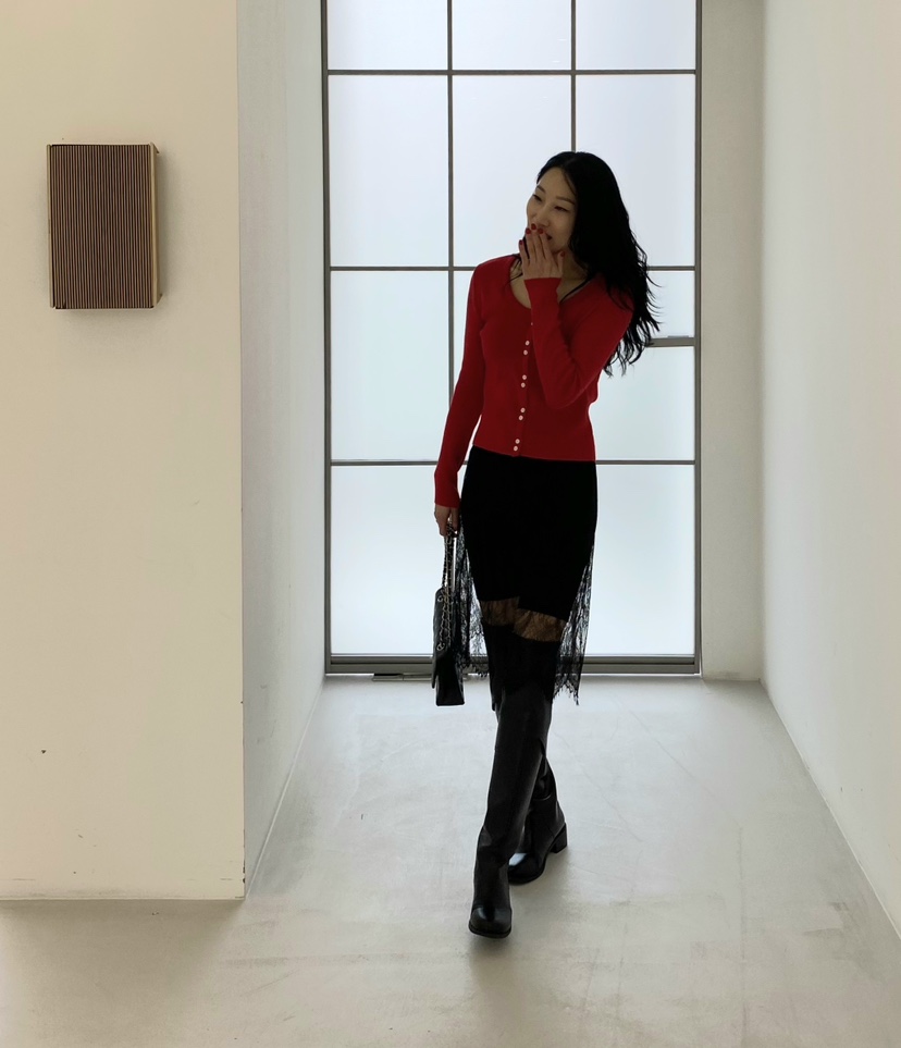 YIKHO STYLE直郵韓國代購女裝新品24春夏熱賣時尚針織衫YIKHO STYLE針織衫