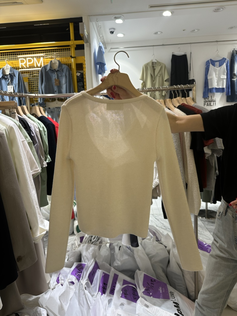 YIKHO STYLE直郵韓國代購女裝新品24春夏熱賣時尚針織衫YIKHO STYLE針織衫
