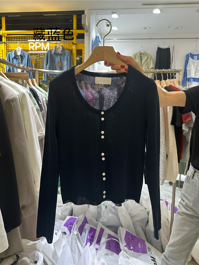 YIKHO STYLE直郵韓國代購女裝新品24春夏熱賣時尚針織衫YIKHO STYLE針織衫圖色3