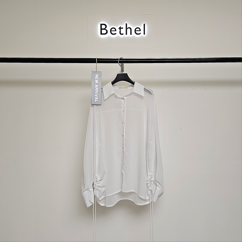 Bethel韓國直郵東大門代購女裝新品真品人氣24春夏襯衫蕾絲衫BETHEL襯衫/蕾絲衫