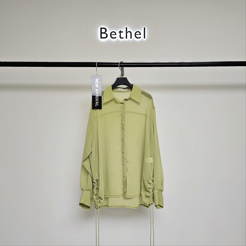 Bethel韓國直郵東大門代購女裝新品真品人氣24春夏襯衫蕾絲衫BETHEL襯衫/蕾絲衫圖色3