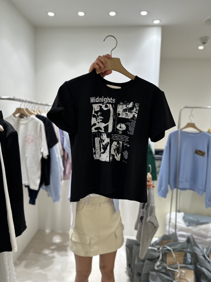 BIENBIEN韓國直郵東大門實拍女裝新品時尚推薦熱賣職業人氣T恤ir bien-PT恤圖色2