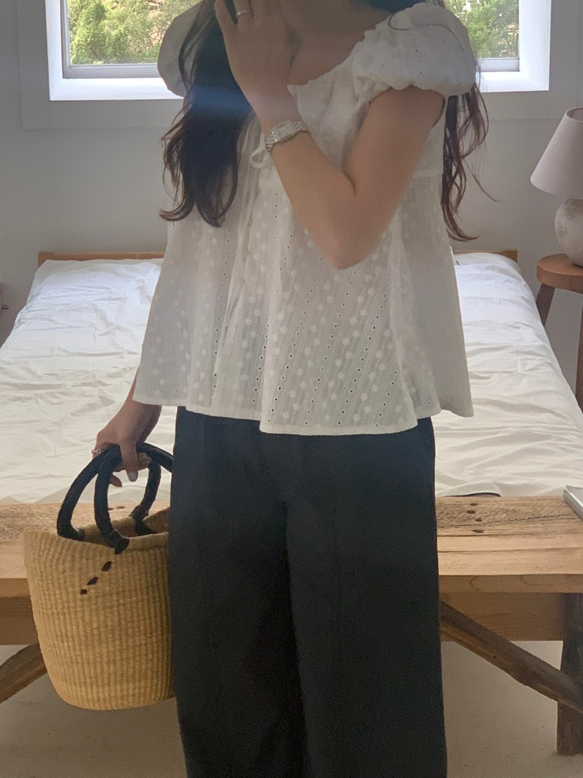 Bread韓國直郵東大門代購女裝新款時尚24春夏推薦襯衫蕾絲衫BREAD襯衫/蕾絲衫