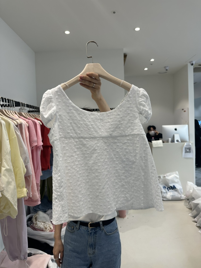 Bread韓國直郵東大門代購女裝新款時尚24春夏推薦襯衫蕾絲衫BREAD襯衫/蕾絲衫