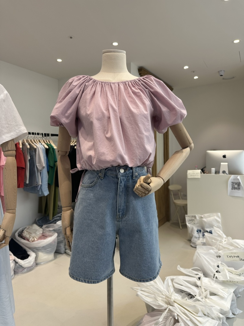 Bread直郵韓國代購女裝新品時尚真品休閑24春夏襯衫蕾絲衫BREAD襯衫/蕾絲衫