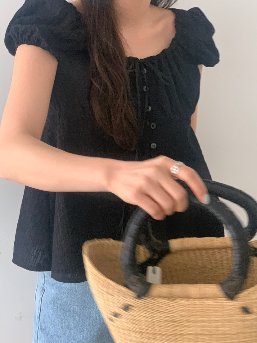 Bread直郵韓國代購女裝新品時尚真品休閑24春夏襯衫蕾絲衫BREAD襯衫/蕾絲衫