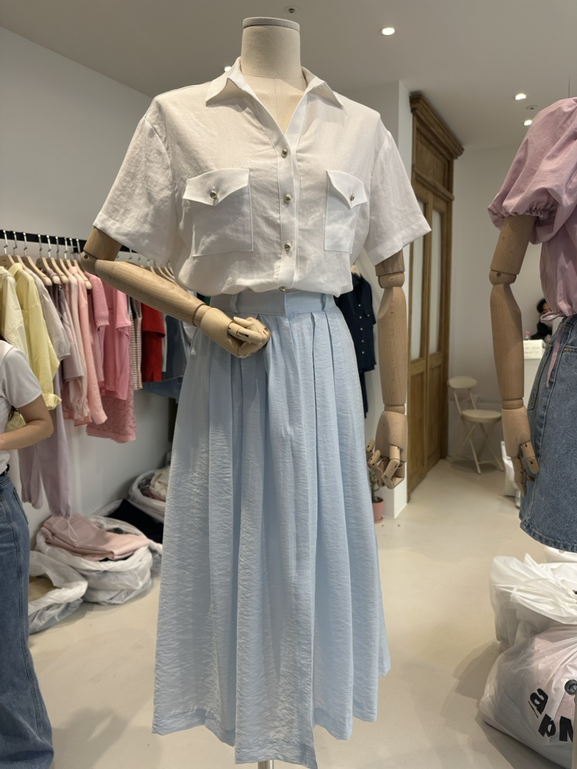 Bread韓國直郵女裝新品人氣24春夏職業時尚休閑熱賣真品長裙BREAD長裙
