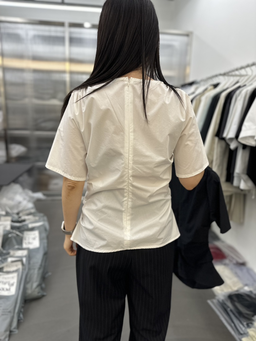 hemp韓國直郵東大門實拍女裝新品24春夏推薦職業襯衫蕾絲衫hemp襯衫/蕾絲衫