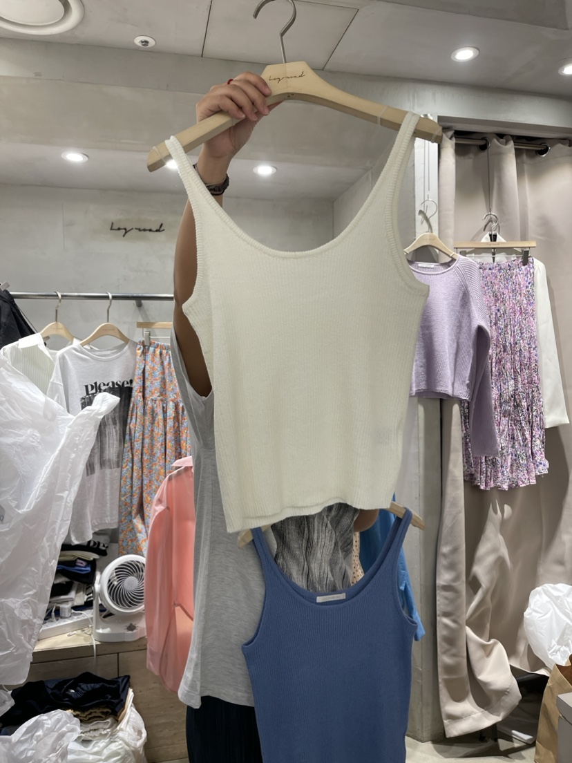 LOGROAD韓國直郵東大門代購女裝新品真品職業推薦24春夏吊帶背心LOG ROAD吊帶/背心圖色2