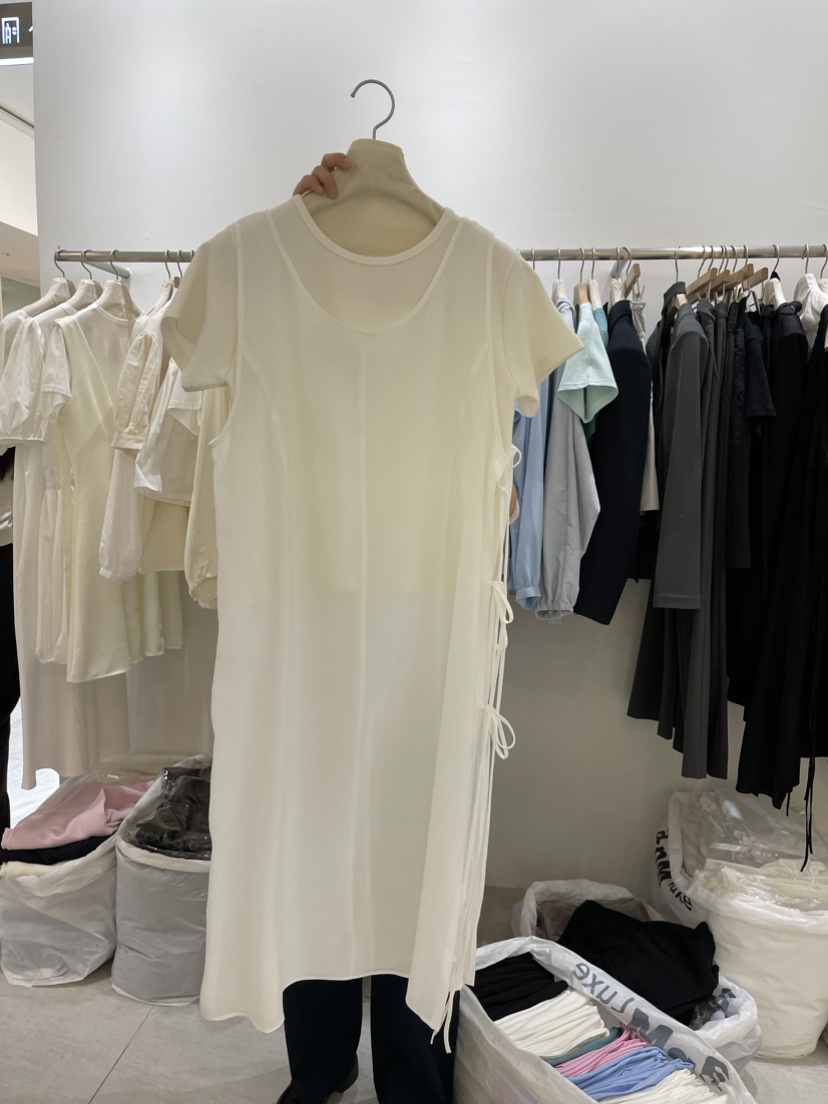 MANE韓國直郵女裝新品休閑真品熱賣24春夏連衣裙不含內搭1.3連衣裙