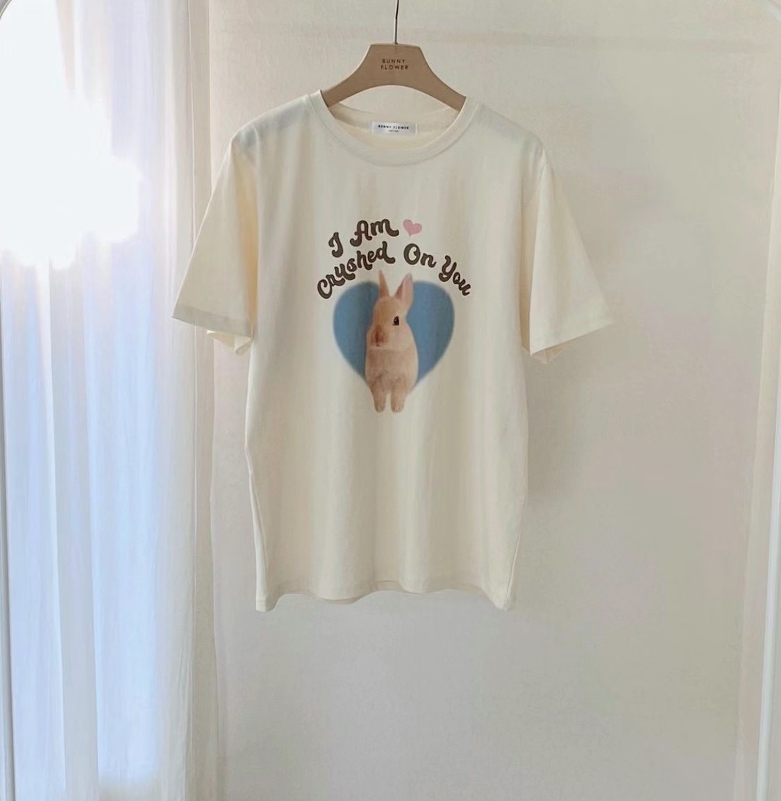 BUNNYFLOWER2直郵韓國代購女裝新款推薦休閑人氣時尚真品T恤BUNNYFLOWER2T恤圖色1
