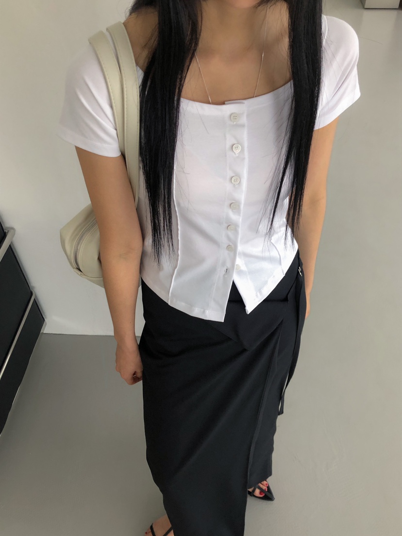 ROUGH韓國直郵東大門代購女裝新品人氣真品時尚休閑熱賣T恤ROUGHT恤