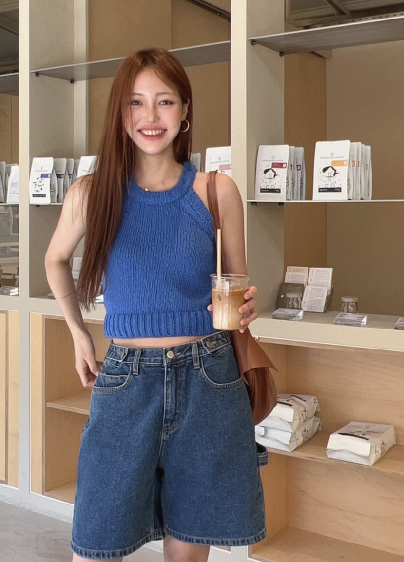 ROUGH韓國直郵東大門代購女裝新款真品職業休閑熱賣吊帶背心ROUGH吊帶/背心