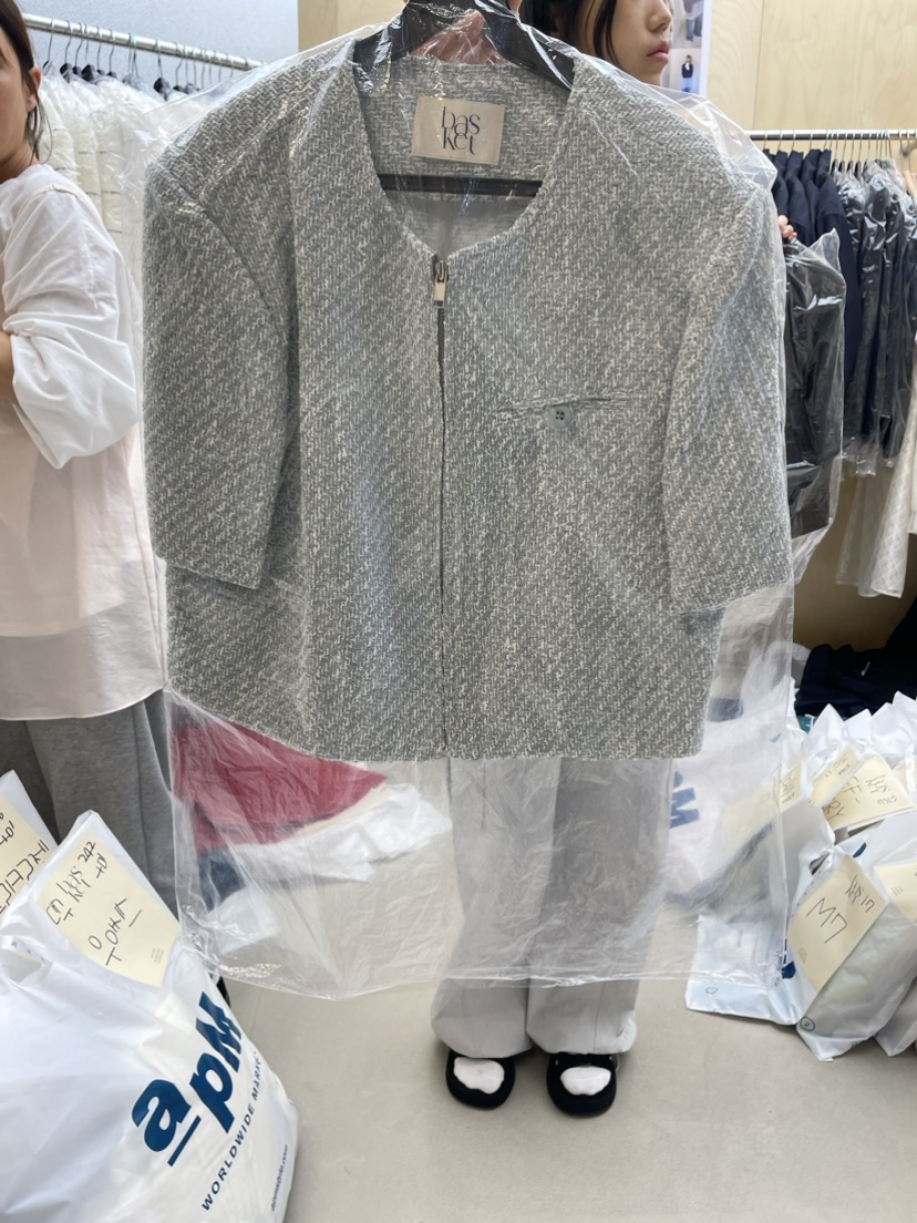 BASKET直郵韓國代購女裝新品24春夏職業熱賣真品時尚夾克BASKET夾克