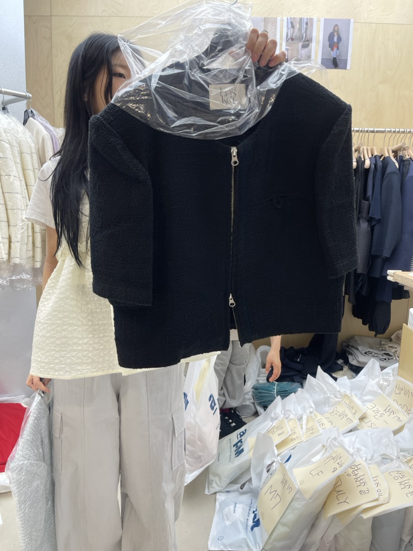 BASKET直郵韓國代購女裝新品24春夏職業熱賣真品時尚夾克BASKET夾克圖色3