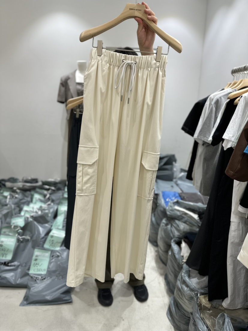 URBANSTORY韓國直郵女裝新款真品職業24春夏休閑時尚休閑褲Remaking/URBANSTORY休閑褲圖色1