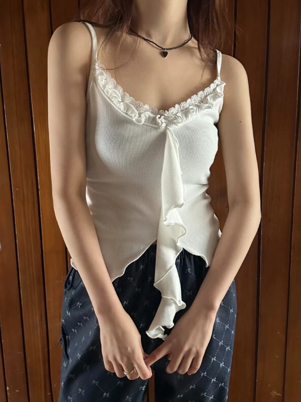 FIND韓國直郵女裝新品人氣真品推薦24春夏熱賣時尚吊帶背心O-RI吊帶/背心圖色4