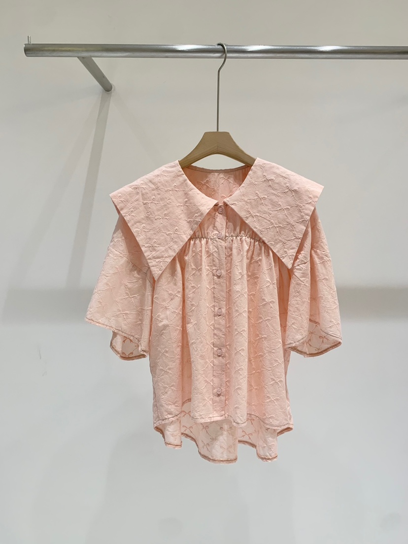 FABRIC韓國直郵女裝新款熱賣職業時尚休閑24春夏襯衫蕾絲衫FABRIC襯衫/蕾絲衫圖色3