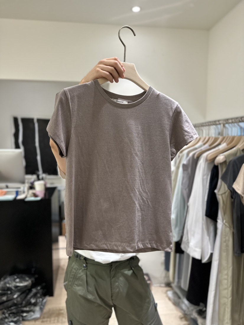 HAUTTE韓國直郵女裝新品人氣熱賣推薦24春夏休閑職業時尚T恤HAUTTET恤圖色3