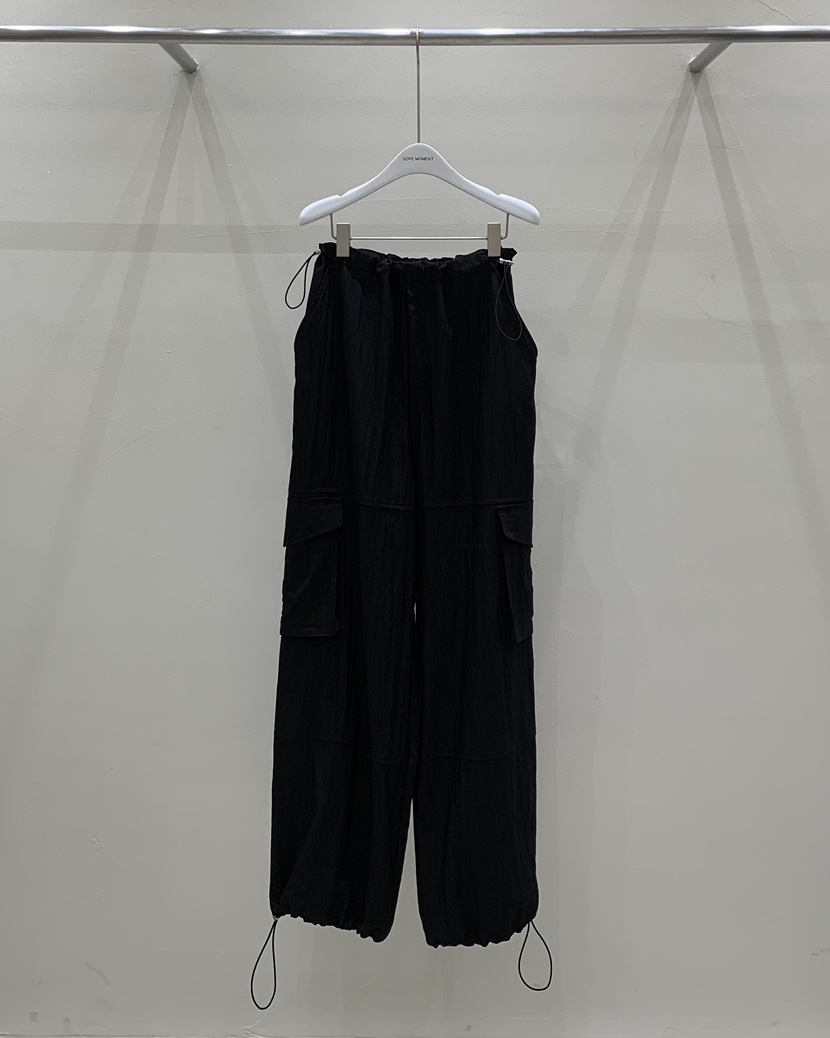 LOVE MOMENT韓國直郵女裝新品熱賣24春夏休閑褲口袋寬松LOVE MOMENT休閑褲圖色4
