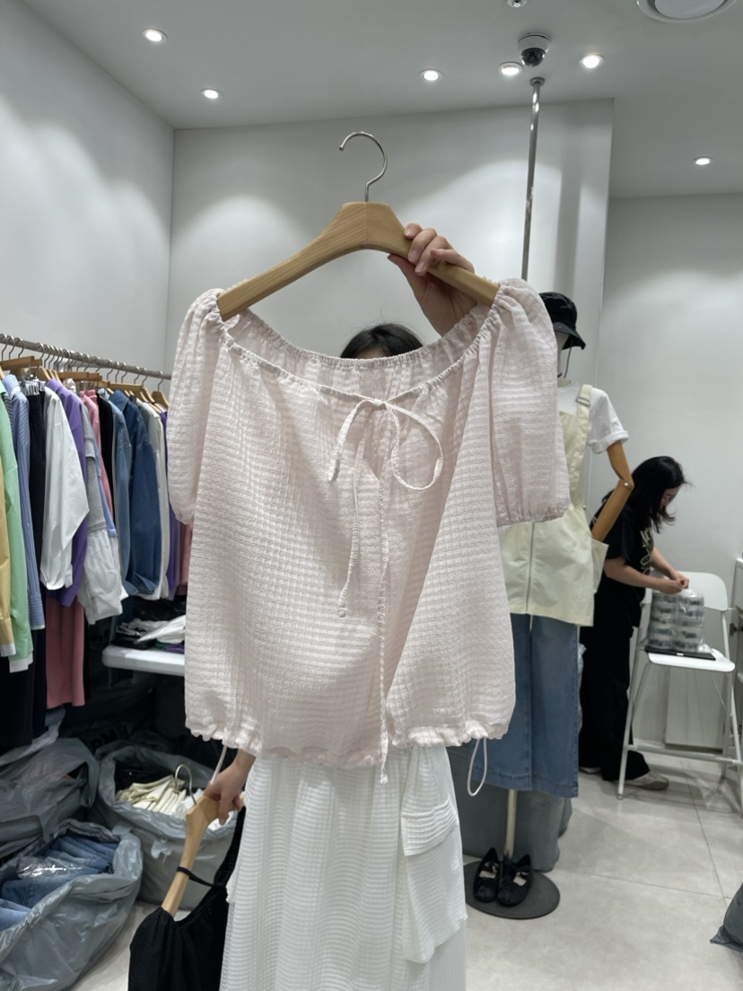 MILLIMETER韓國直郵女裝新品推薦休閑熱賣24春夏襯衫蕾絲衫KIKI襯衫/蕾絲衫