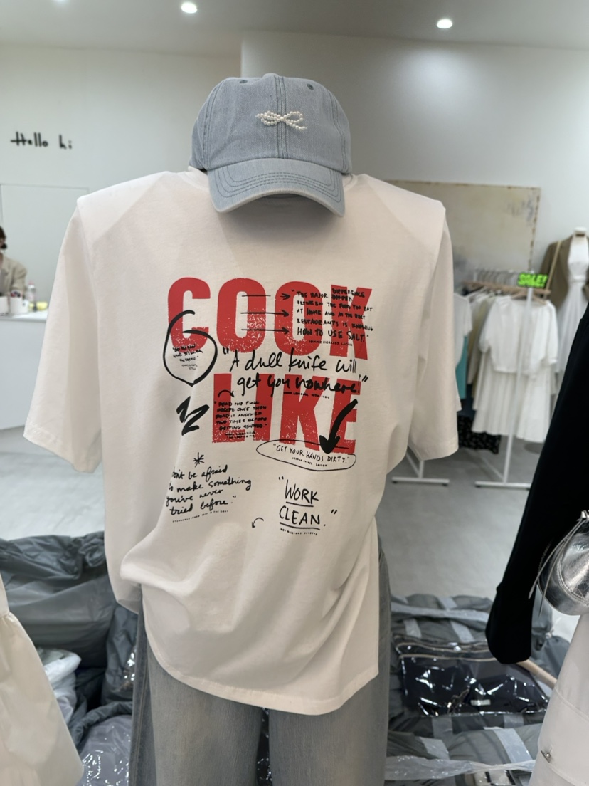 Hello Hi直郵韓國代購女裝新品熱賣休閑人氣24春夏推薦T恤Hello HiT恤