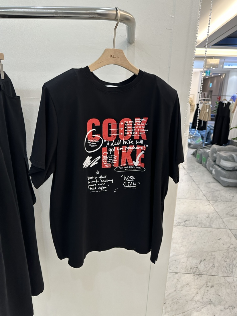 Hello Hi直郵韓國代購女裝新品熱賣休閑人氣24春夏推薦T恤Hello HiT恤圖色2