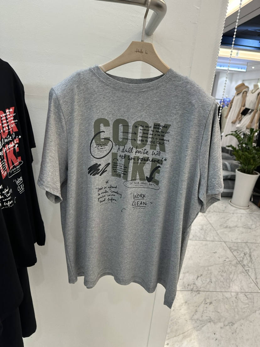 Hello Hi直郵韓國代購女裝新品熱賣休閑人氣24春夏推薦T恤Hello HiT恤圖色3
