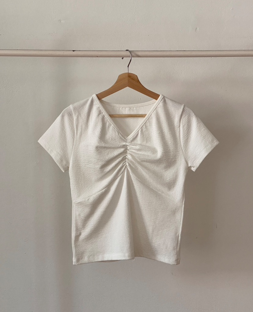 WALNUT/TAEJOON韓國直郵女裝新品真品人氣休閑職業T恤羅紋Walunt/TAEJOONT恤圖色1
