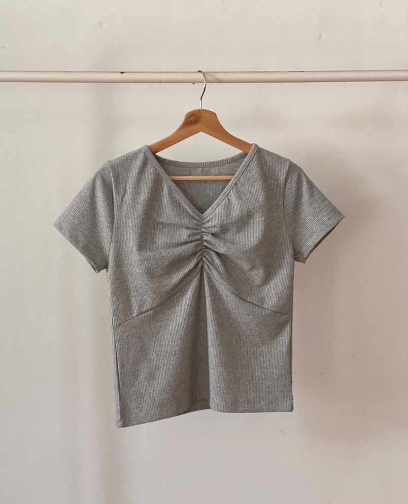 WALNUT/TAEJOON韓國直郵女裝新品真品人氣休閑職業T恤羅紋Walunt/TAEJOONT恤圖色2