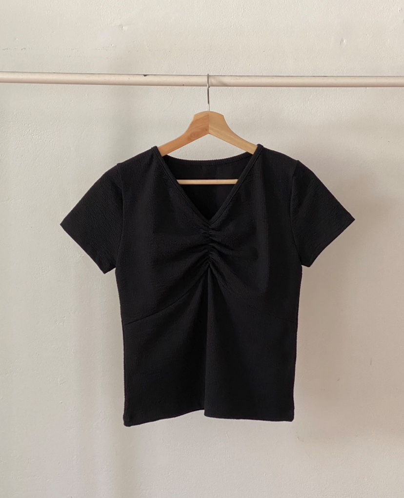 WALNUT/TAEJOON韓國直郵女裝新品真品人氣休閑職業T恤羅紋Walunt/TAEJOONT恤圖色3