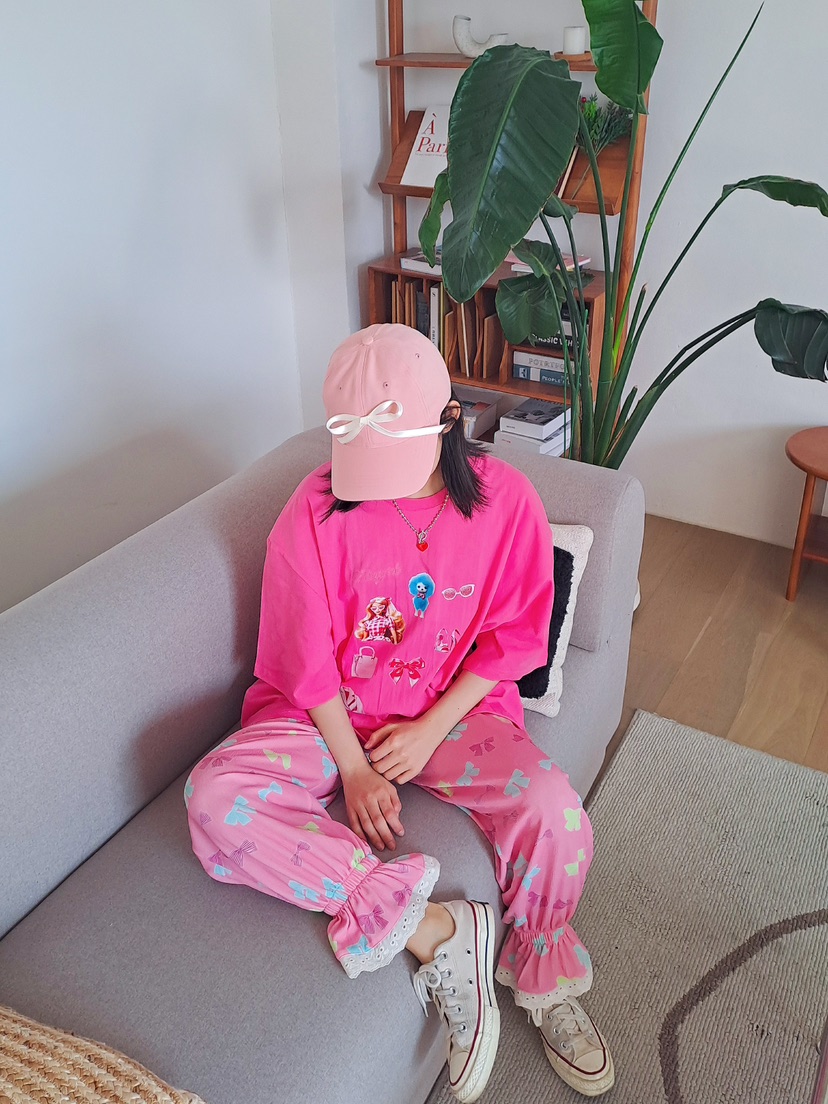 DITTO888直郵韓國代購女裝新品人氣24春夏熱賣休閑褲蕾絲JIMMY/REMAKE休閑褲