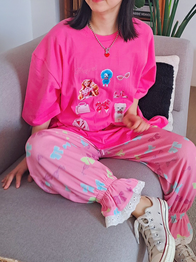 DITTO888直郵韓國代購女裝新品人氣24春夏熱賣休閑褲蕾絲JIMMY/REMAKE休閑褲