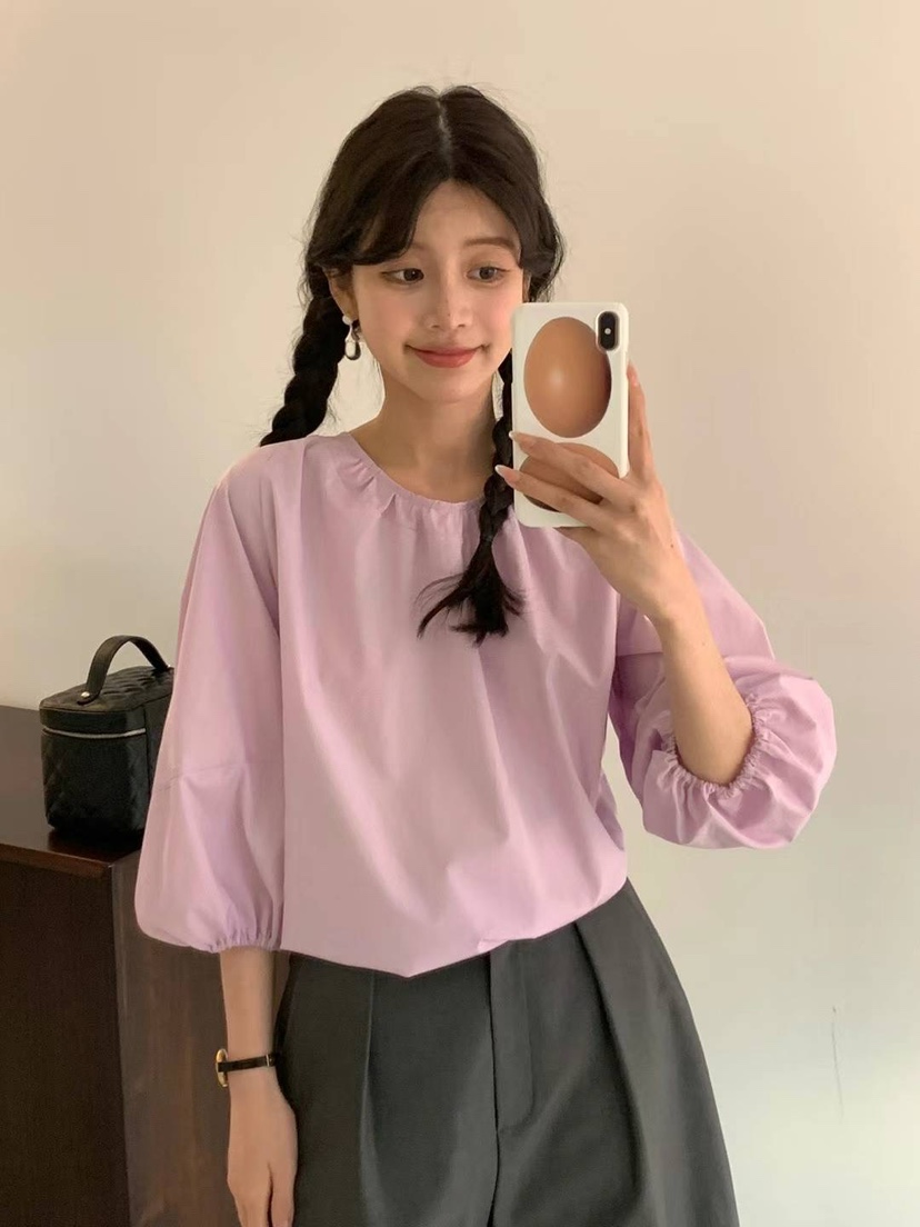 EGG/DS訂貨周期長直郵韓國代購女裝新款時尚休閑襯衫蕾絲衫PROJECT ELF/ELF-L襯衫/蕾絲衫