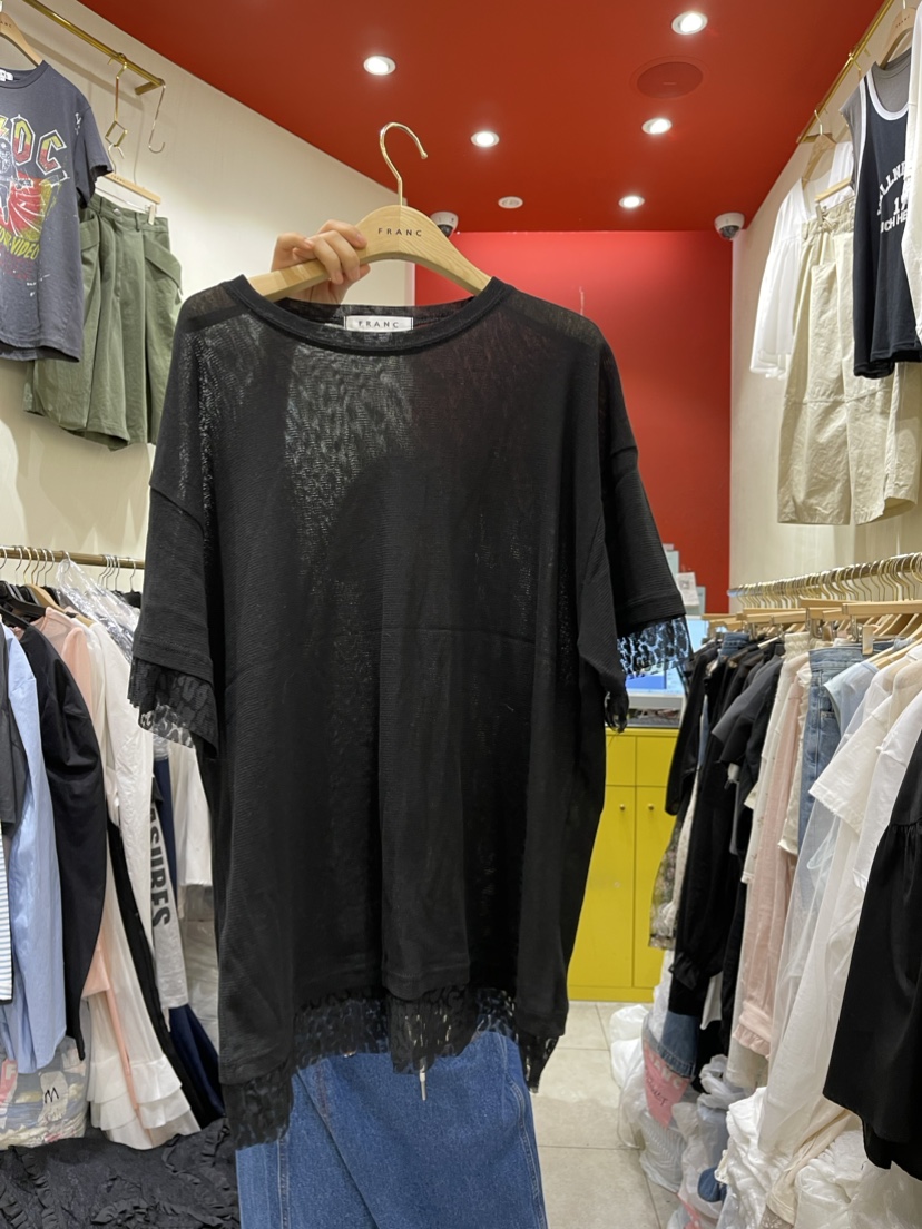 FRANC韓國直郵東大門實拍女裝新品休閑時尚真品熱賣職業T恤FRANCT恤圖色2