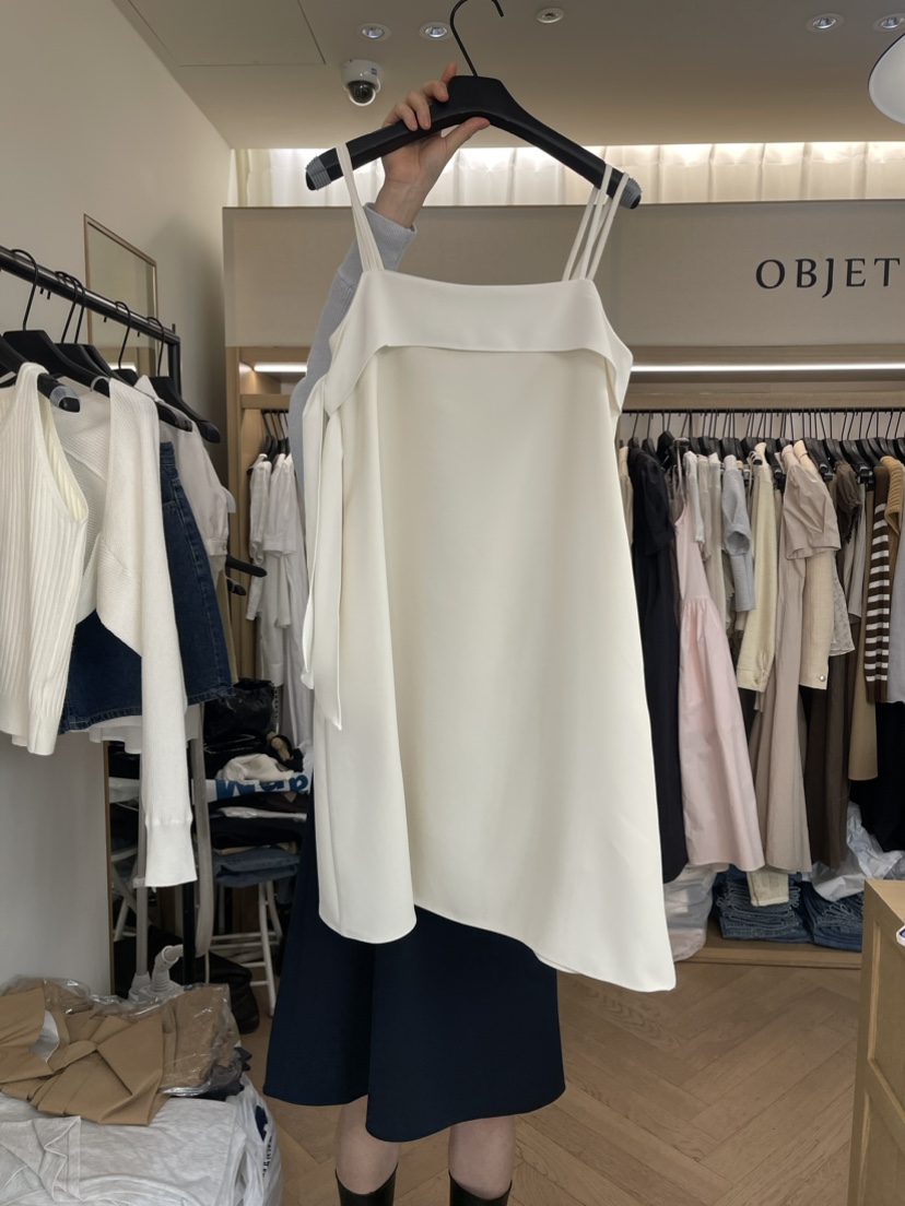 OBJET韓國直郵東大門代購女裝新品人氣推薦真品熱賣24春夏連衣裙love us u/OBJET連衣裙