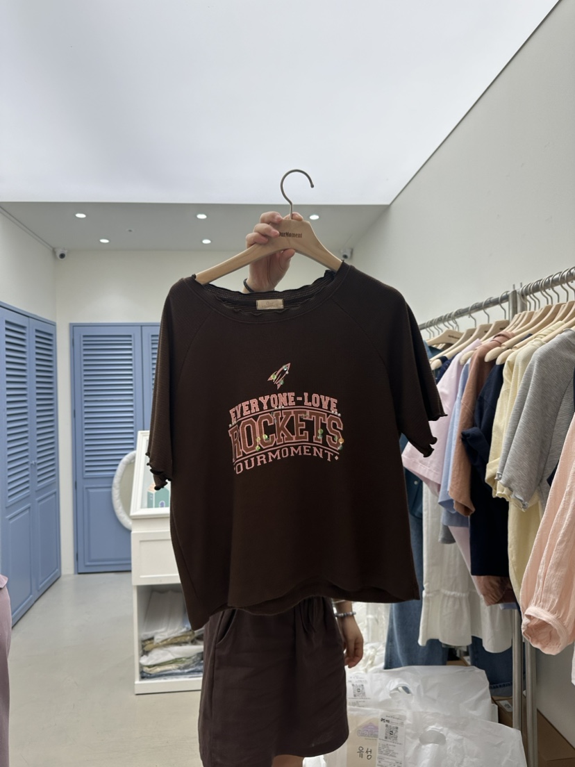 REVEH/OURMOMENT直郵韓國代購女裝新品休閑時尚推薦職業T恤ASCENDT恤