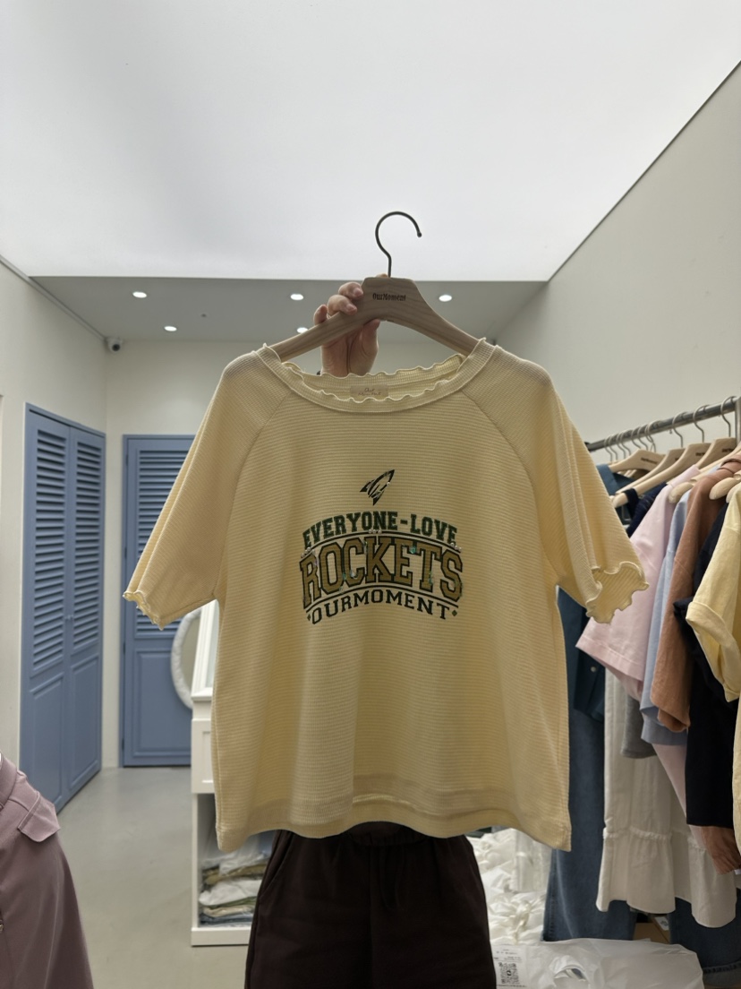 REVEH/OURMOMENT直郵韓國代購女裝新品休閑時尚推薦職業T恤ASCENDT恤圖色2