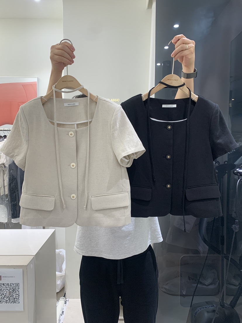 MEMO CLASSIC直郵韓國代購女裝新品職業休閑24春夏推薦夾克MEMO CLASSIC夾克