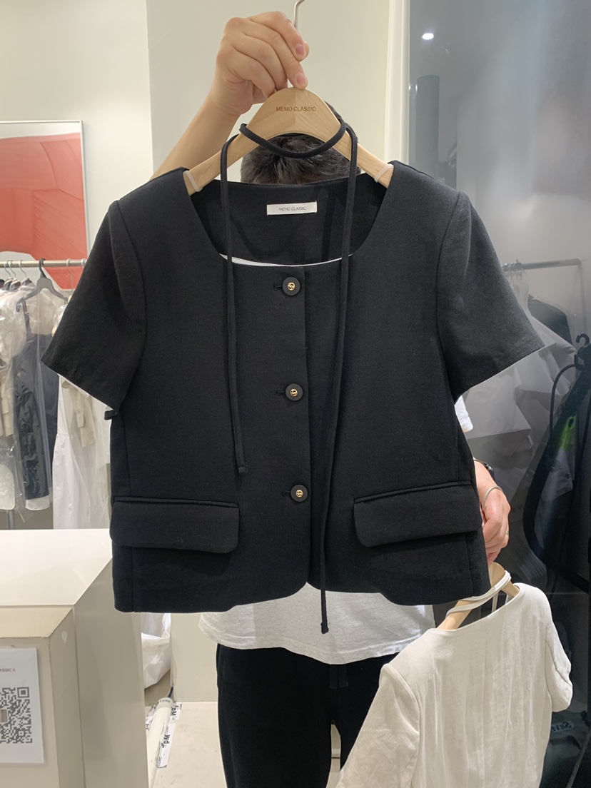 MEMO CLASSIC直郵韓國代購女裝新品職業休閑24春夏推薦夾克MEMO CLASSIC夾克圖色2