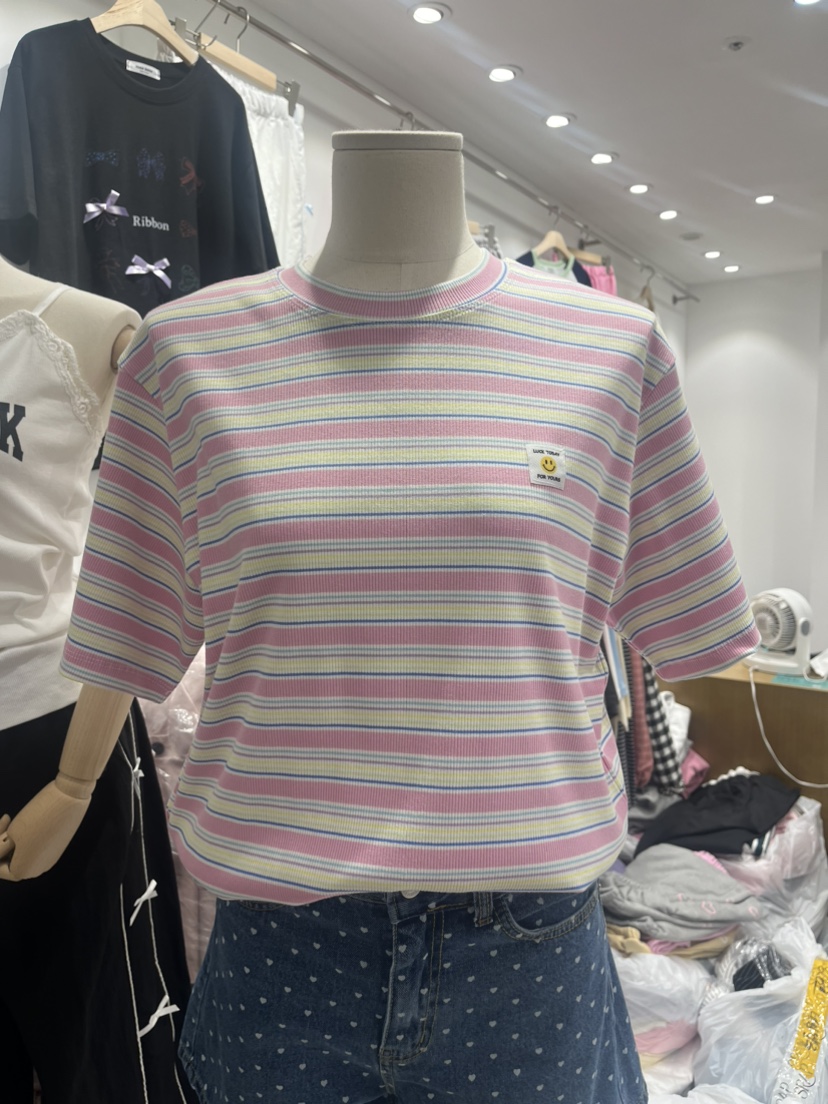 NAME VALUE直郵韓國代購女裝新品時尚真品休閑人氣職業T恤OVER NEART恤圖色1