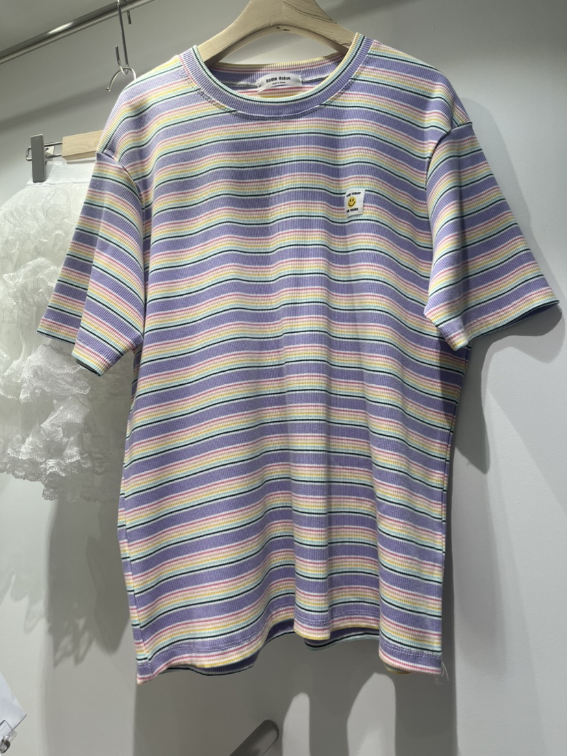 NAME VALUE直郵韓國代購女裝新品時尚真品休閑人氣職業T恤OVER NEART恤圖色2