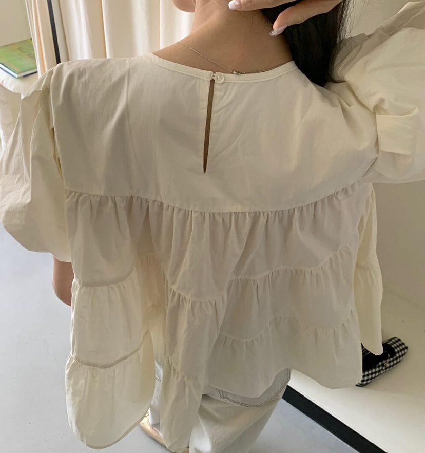 OLA韓國直郵東大門實拍女裝新款推薦職業時尚真品襯衫蕾絲衫mellor/OLA襯衫/蕾絲衫