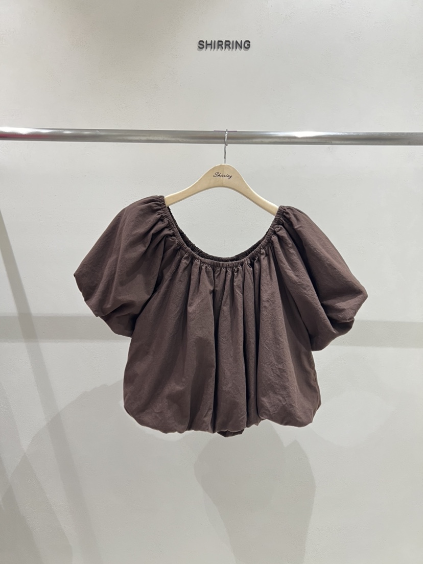 SHIRRING韓國直郵女裝新款24春夏真品人氣熱賣推薦職業T恤SHIRRINGT恤圖色1