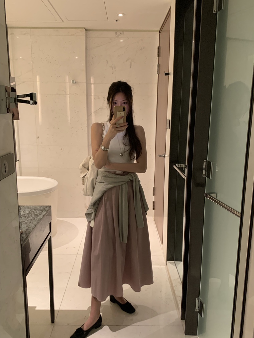 SHOP POSTER韓國直郵女裝新品24春夏人氣推薦休閑熱賣長裙SHOP_POSTER長裙